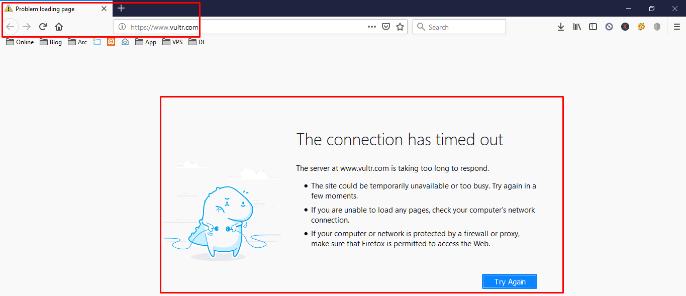 unable to connect to mozilla geckodriver