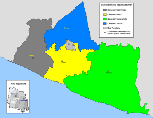 Peta Kecamatan Kota Yogyakarta