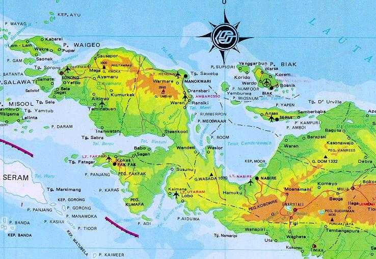 Peta Papua : Sejarah dan Letak Lokasi Geografis - Jagad.id