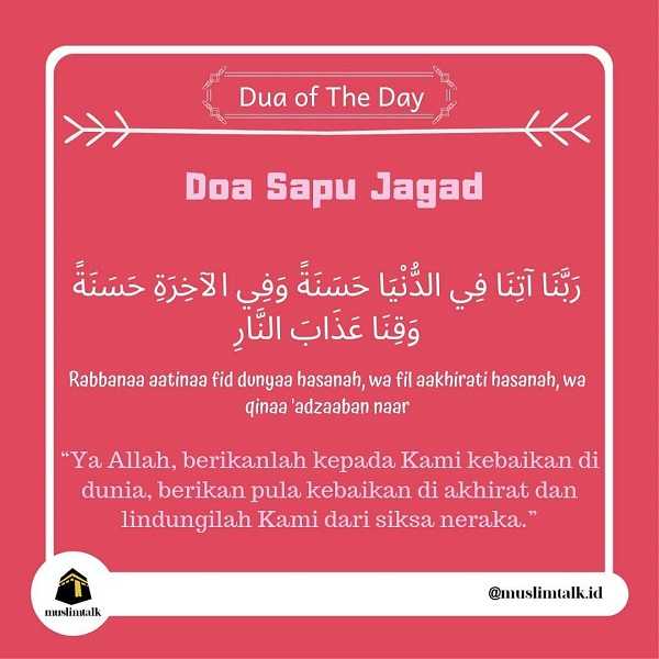 Download Gambar Doa Sapu Jagad Arab, Latin dan Arti Terjemahan Bahasa Indonesia Free Gratis Terbaru