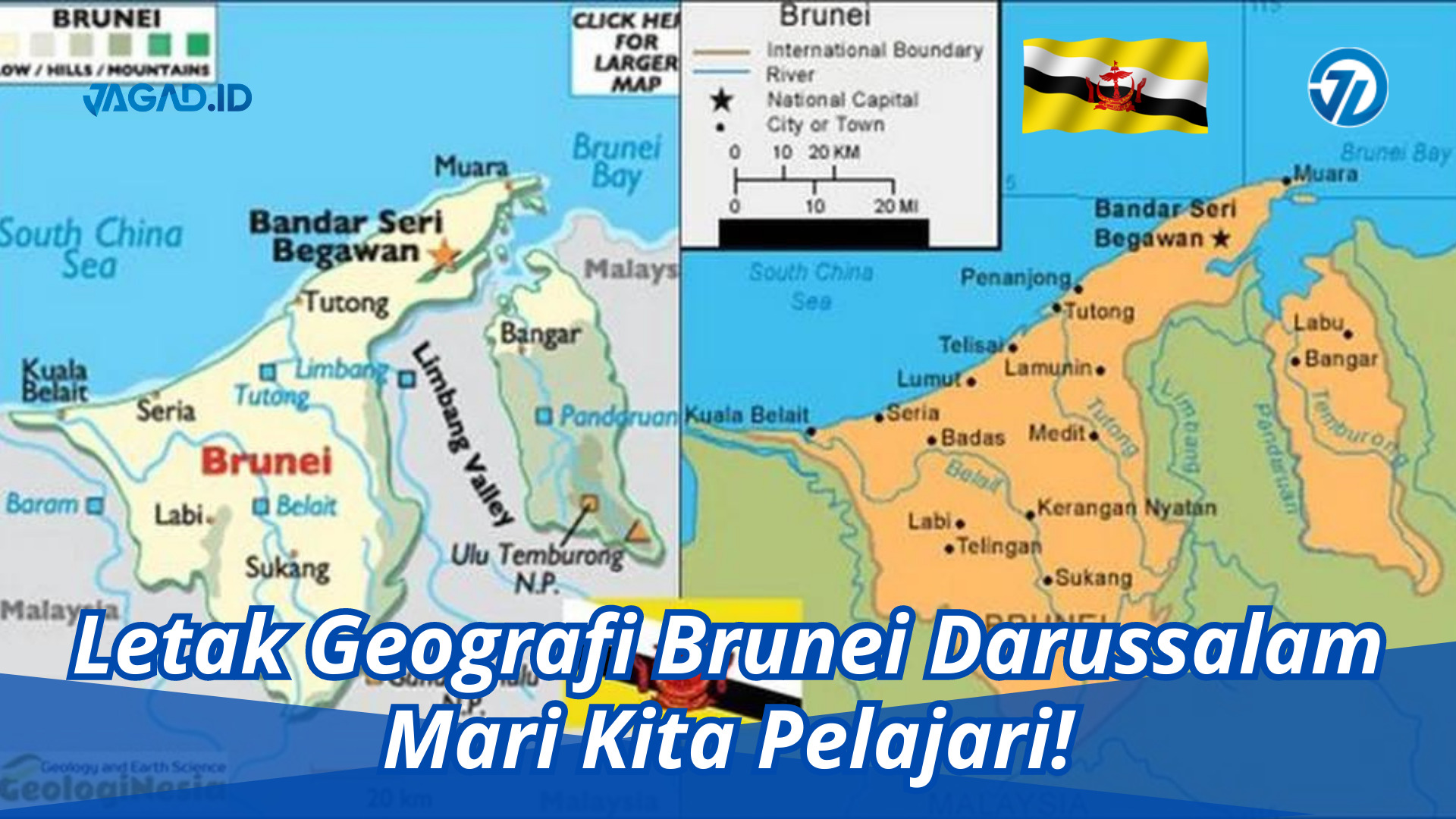 Letak Geografi Brunei Darussalam